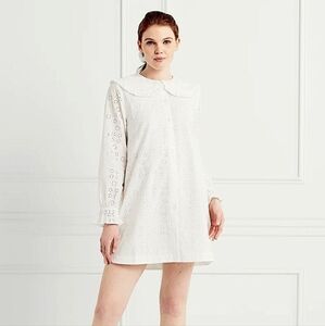 Nwt Hill House The Evelyn White Eyelet Dress Size Small
